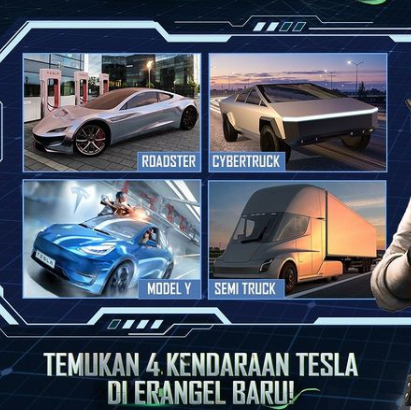 These are the 4 Tesla Vehicles in PUBG Mobile!