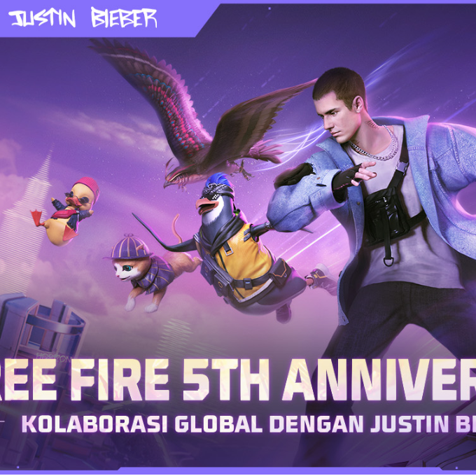 You Can Get J Biebs for Free at Free Fire's 5th Anniversary Event